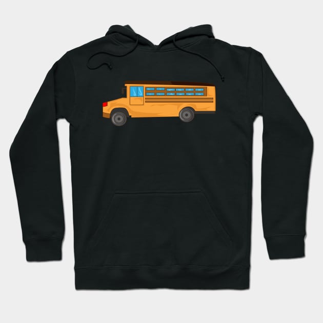 School Bus Hoodie by CatsAreAmazing1